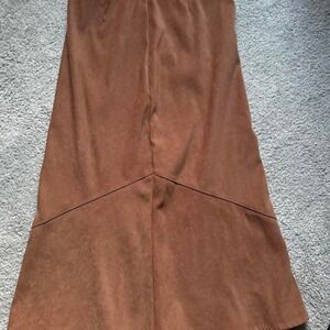 White Sage Y2K Long Western Brown Calf Length Soft Skirt Size P6